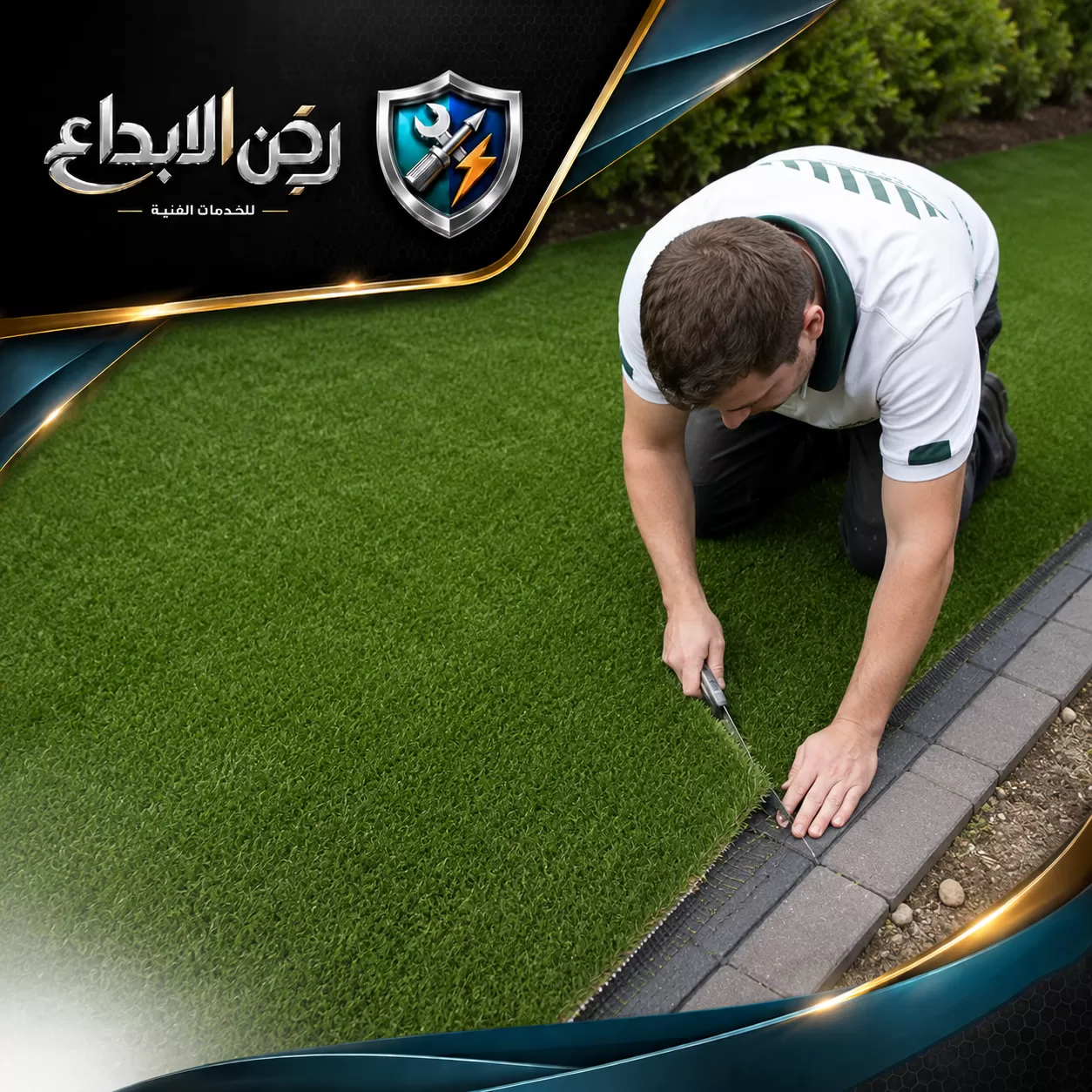 تركيب عشب صناعي في العين 0553689103 شركة ركن الابداع