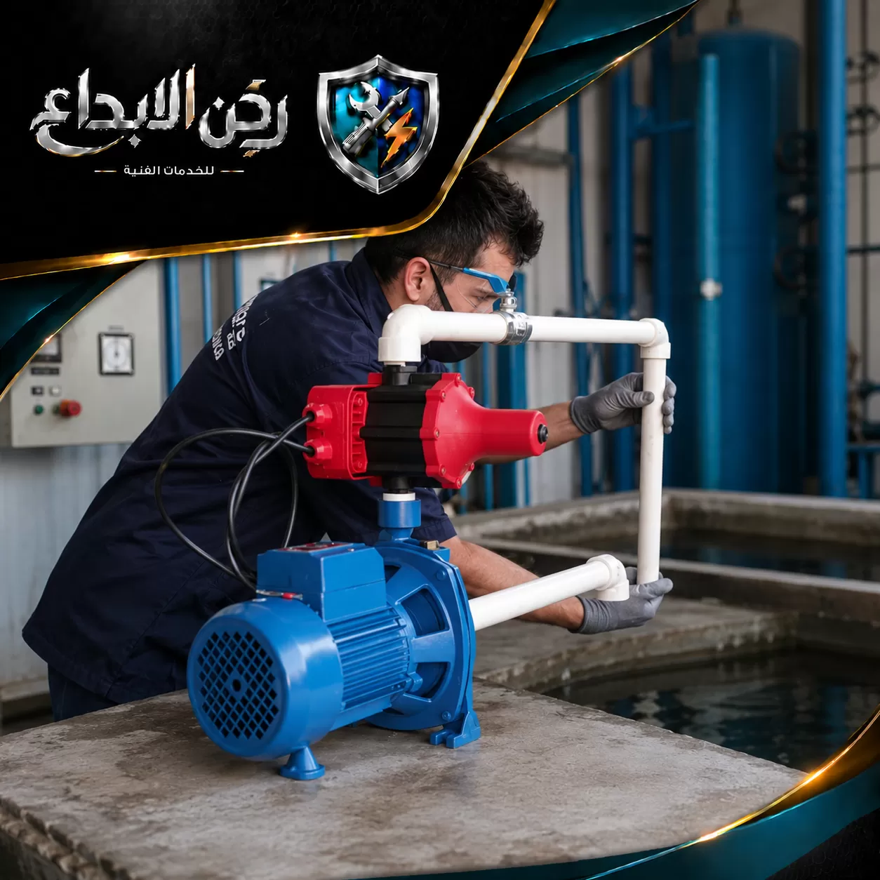 تركيب مضخات المياه في العين علي مدار 24ساعة
