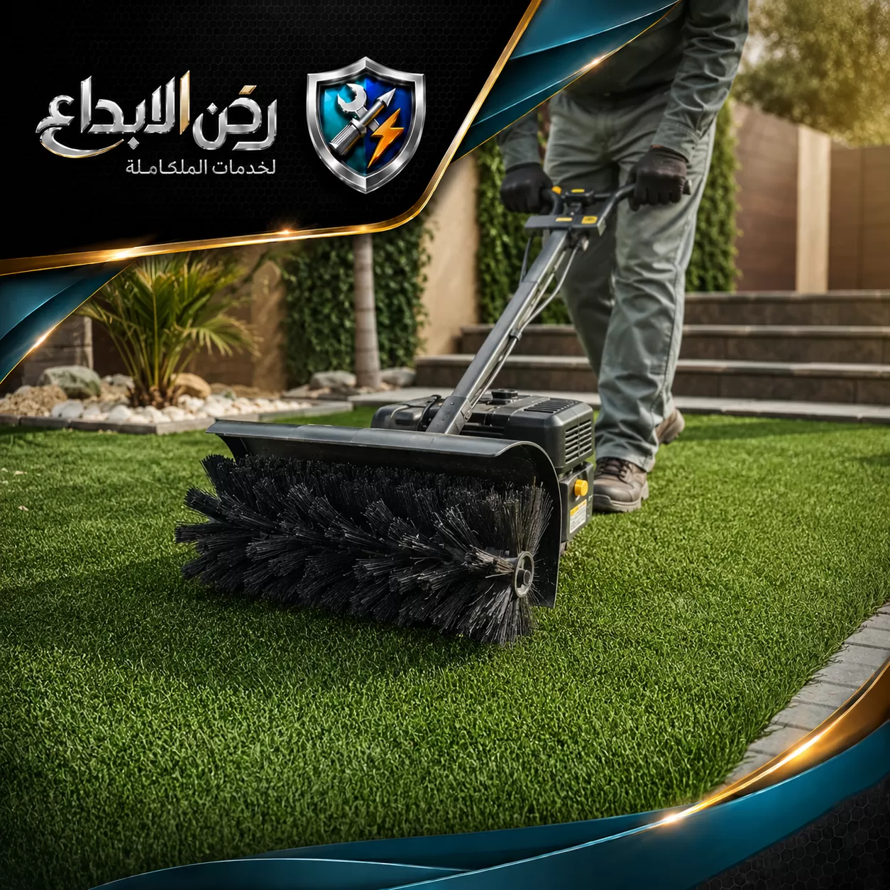 توريد وتركيب نجيل طبيعي في ام القيوين 0553689103 ركن الابداع